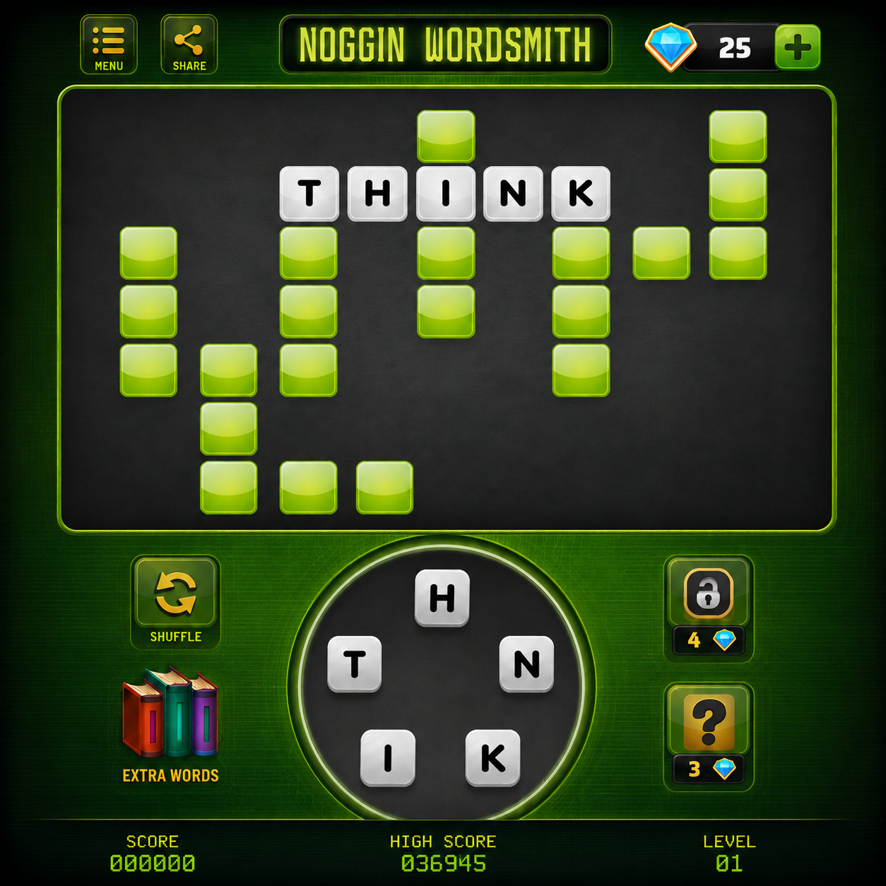 Noggin Wordsmith Carinet Screen